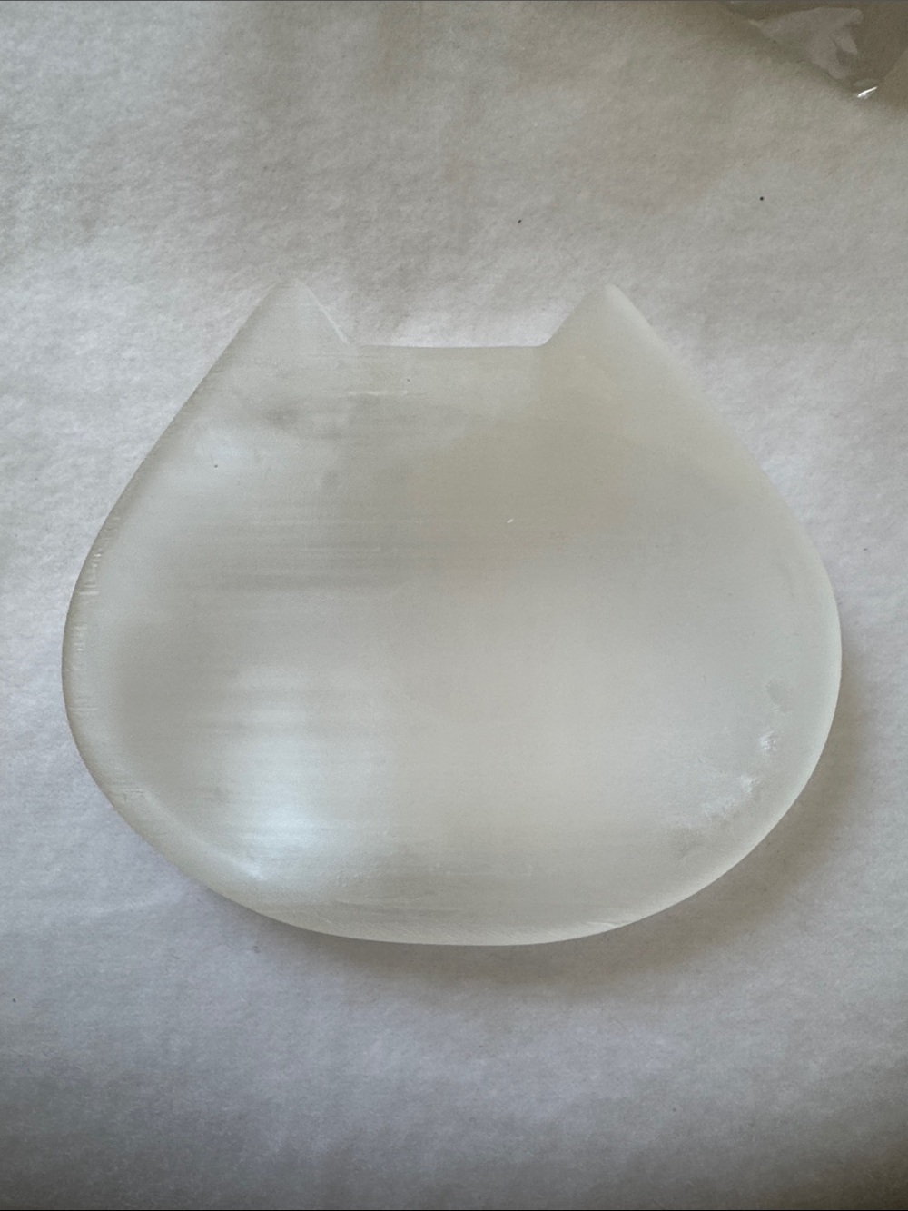 Selenite Cat-Shaped Decorative Tray - Home Accents